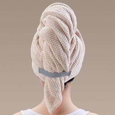 Extra Stor Hålturban Snabbttorkande Hårhandduk Ultrakomprimerande Mjuk Hårhandduk Turban Enfärgad Vattenabsorberande Hårhandduk
