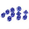 10-sidiga Tärningar D10 För Bräd- och Kortspelsaccessoar DIY Förpackning med 10