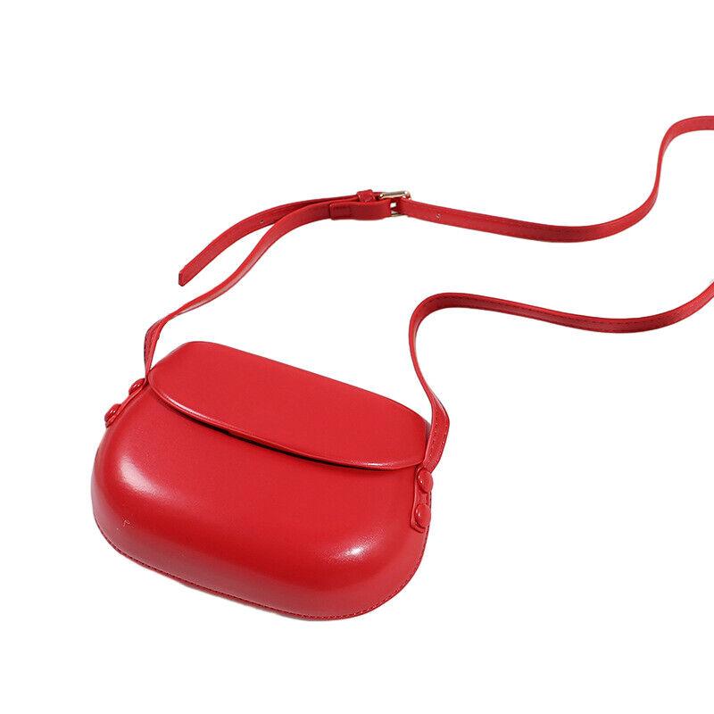 Fashion Candy Color Single Shoulder Crossbody Bag Luxury Small Handbag Vintage Saddle Bag Hard Bag