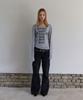 5OML Blur Lettering Loose Fit Long Sleeve (Melange Gray)