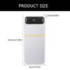 W89C Battery Charging Case Power Case with LCD Display 8x18650 Battery Holder 5.5x2.5mm & USB C Output Fast Charging Box