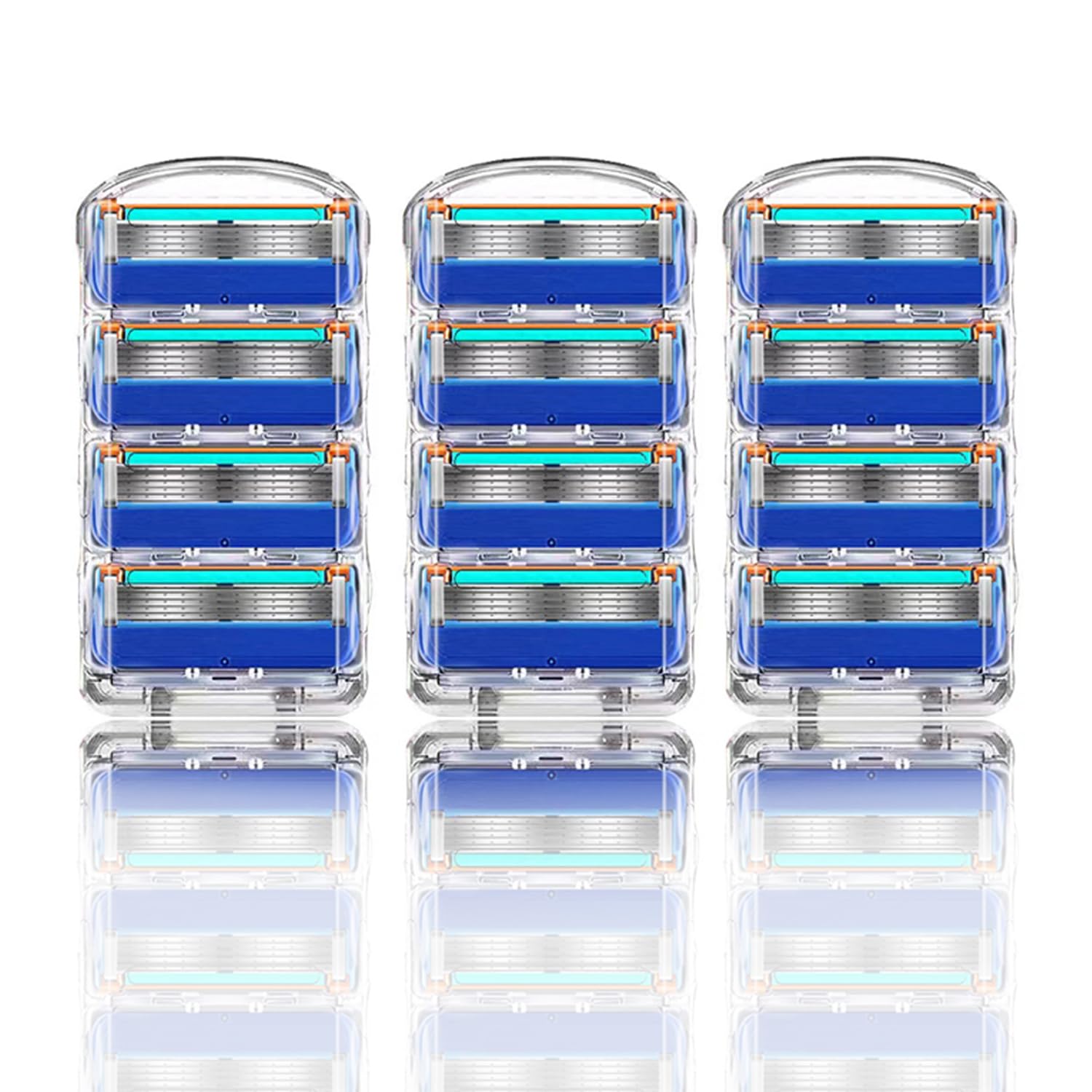 

Fusion Replacement Blades for Manual Razor Replacement Parts [ZHISHANGS] Gillette, синий