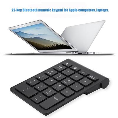 Wireless Numeric Keypad, Black 22 Keys   Numpad for OS X PC