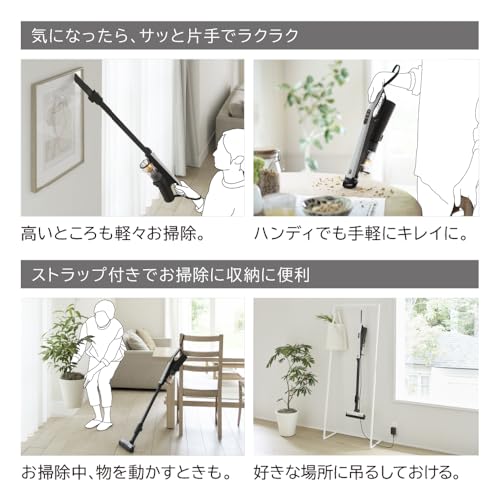 Cyclone Cordless Stick Cleaner Sugokaru Stick Light Gray Hitachi PV-BS1M(H)