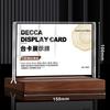 Double Side Clear Bulletin Board A4/A5/A6 Menu Stand Holder Durable Display notice supplies  Hotel