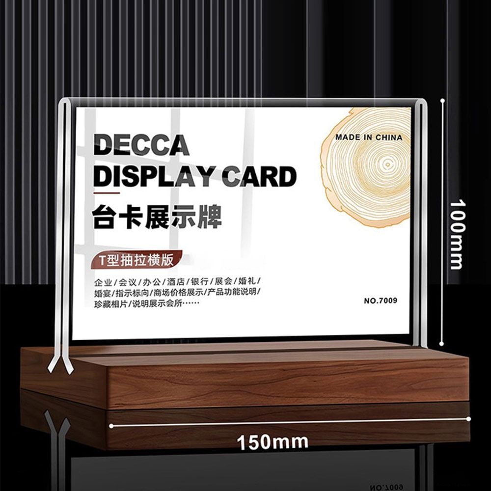 Double Side Clear Bulletin Board A4/A5/A6 Menu Stand Holder Durable Display notice supplies Hotel
