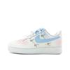 Air Force 1 Begonia Cherry Blossom Abrasion Resistant Low Top Skateboard Shoes Women's White Blue FV3654-111(Team641-)