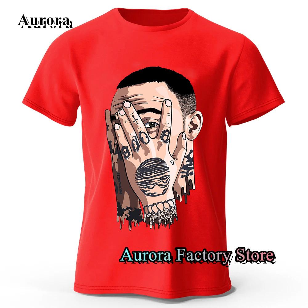 Rapper Macc Miller T-Shirt Summer Men Cotton Tops Tees Male Fashion Short Sleeve Clothing Casual Streetwear Hip Hop T-Shirt