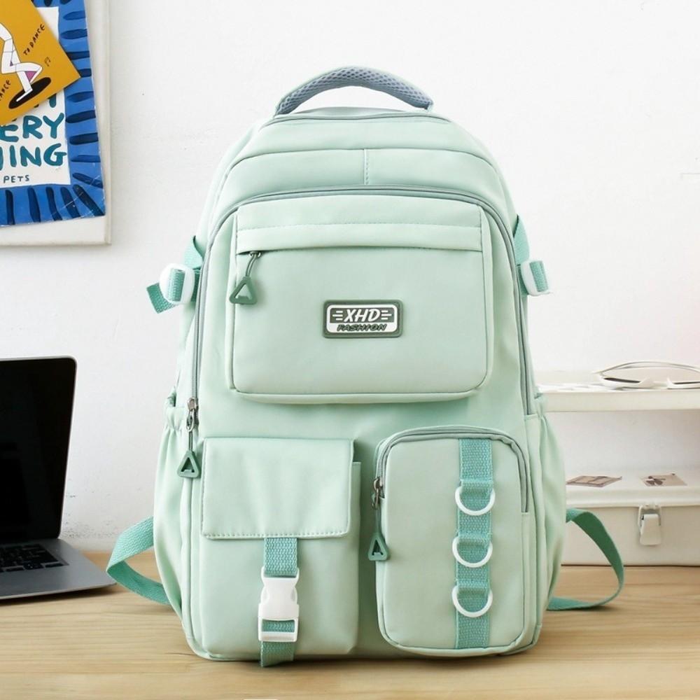 Large Capacity Laptop Rucksack Multi-pocket Travel Schoolbag Cute School Backpack Women