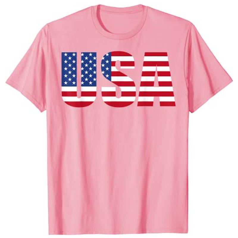 Usa Patriotic American Flag For Men Women Kids Boys Girls Us Tshirt