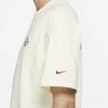 Nike Solid Color Brand Logo Letter Print Crew Neck Short Sleeve T-Shirt Men Tops Beige FD0306-715