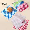 Paper Food Basket Liners 50Pcs Sandwich Wrappers Grease Resistant Deli for Classic Burger Wrapping Papers Checkered Burgers BBQs Parties Sheets Trays