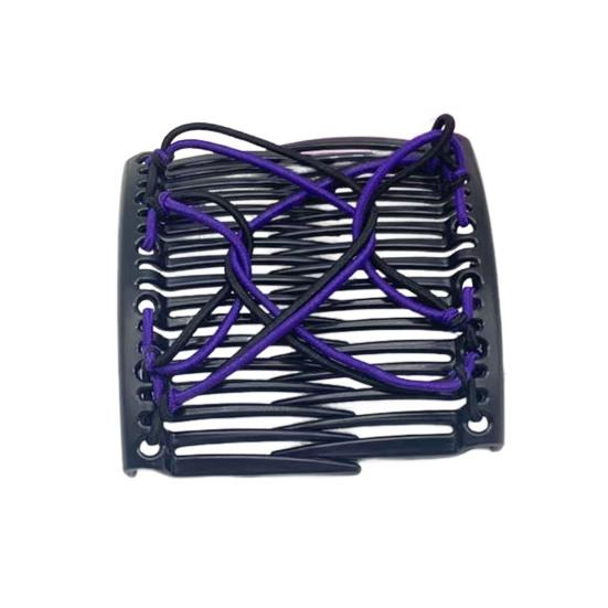 Women Hair Comb Elastic Rope Design Non-Slip Hair Comb Yoga Running Makeup Versatile Hair Accessories