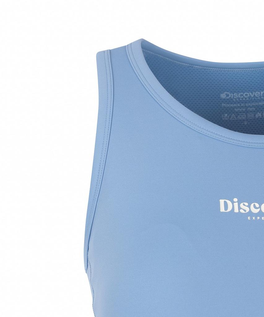 DISCOVERY EXPEDITION Women'S Freshvent Round Neck Bra Top (Blue)