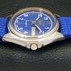 Gebrauchte Vintage Seiko 5 Automatik 7S26A Japan Herrenuhr mit blauem Zifferblatt a433235-2