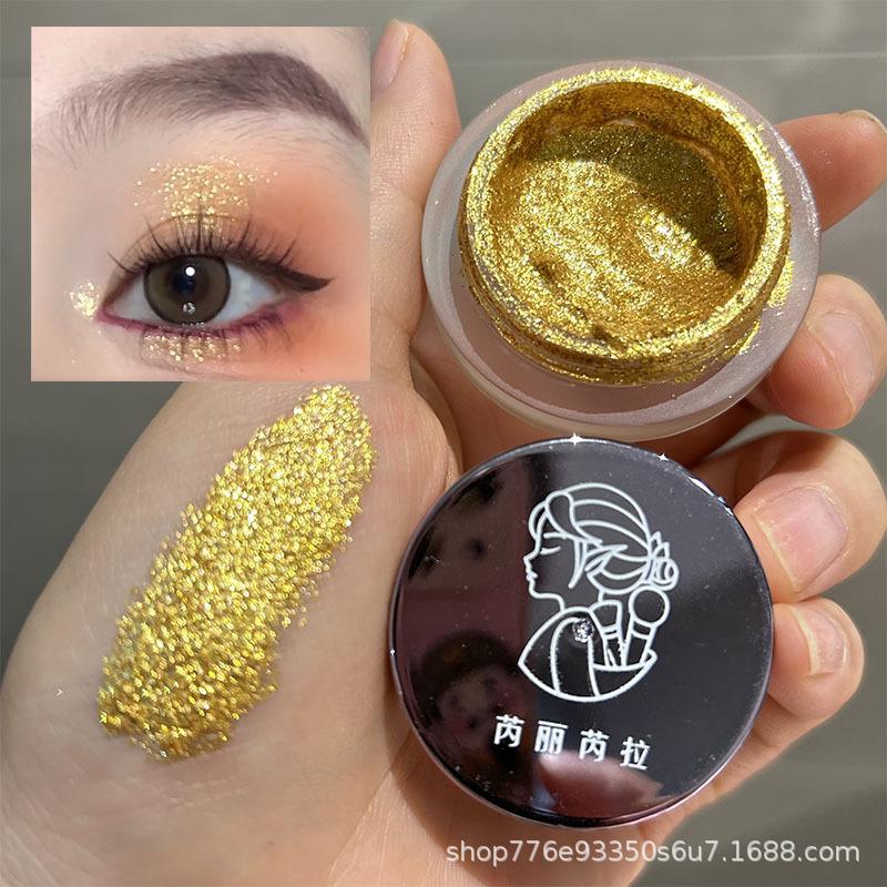 Gold Glitter Gel Eyeshadow Shiny Metallic Eye Makeup For Festival