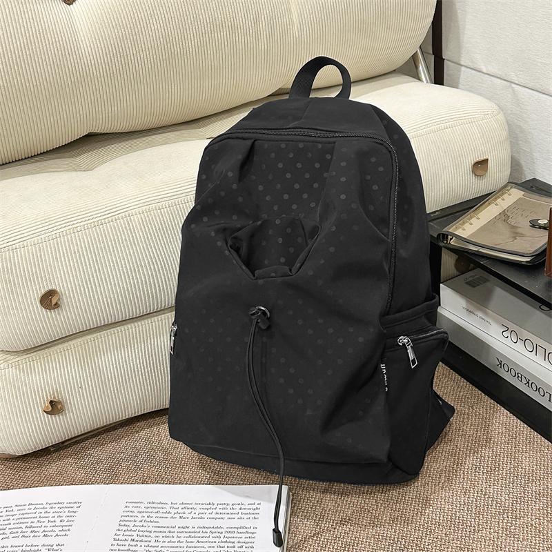 Cute Polka Dot Backpack – Fashionable & Functional School Bag for Men & Women – Perfect for Daily Use
