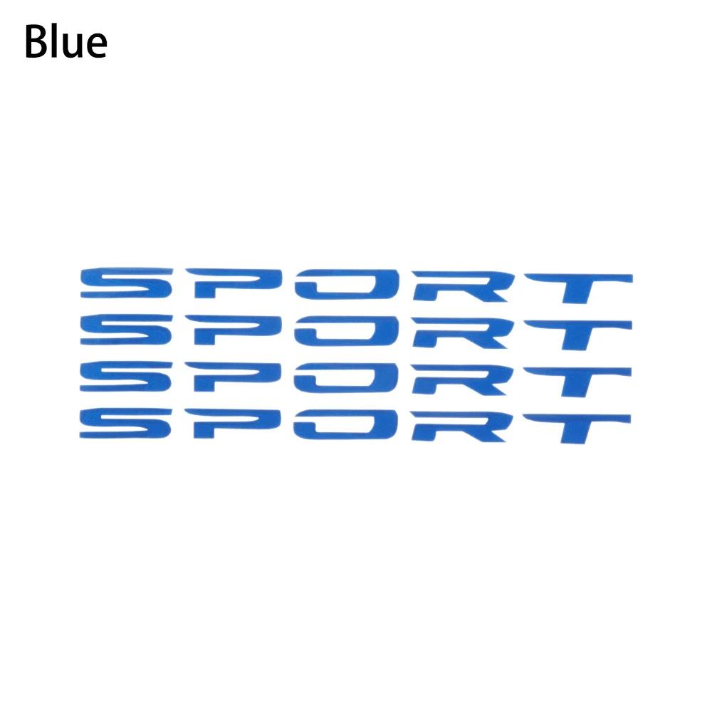 4pc SPORT Car Decal Sticker Wheels Rims Racing DIY Stripes Decorative Stickers Emblem Car Styling Car SUV Truck Accessories