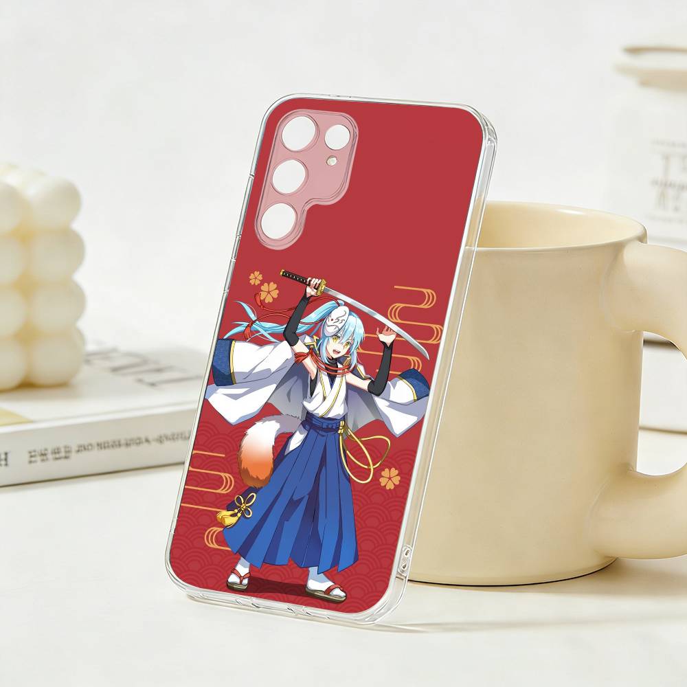 Slime Anime Rimuru Tempest Phone Case For Samsung S26, S25,S24,S21,S22,S23,S30,Ultra,Plus,5G,Transparent Cover
