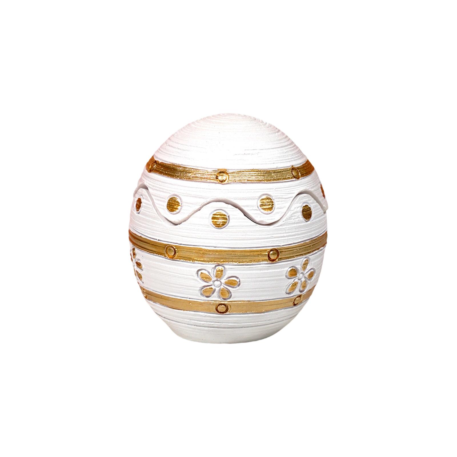 

Resin Patterned Rattan Woven Egg Candlestick Scented Candle Home Decoration One Size