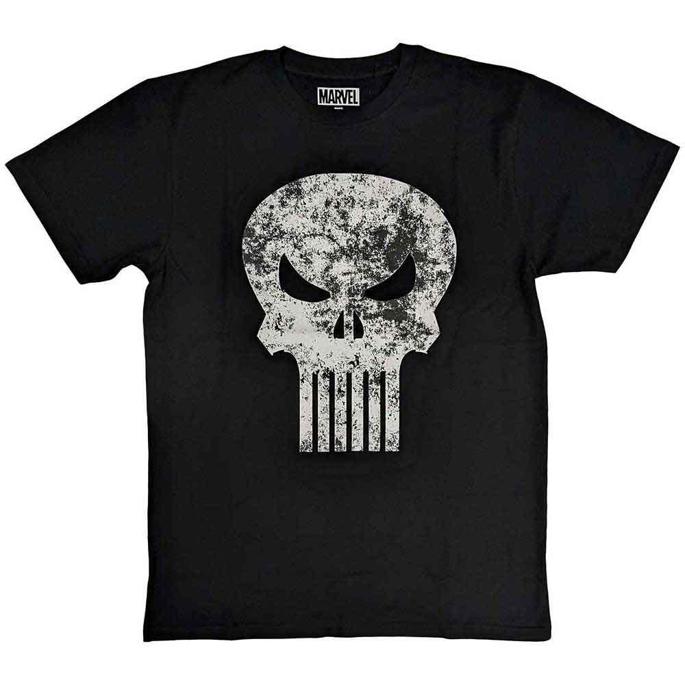 Men s Marvel Comics Punisher Distressed Logo T-shirt XX-Large Black XXXXL