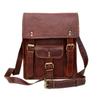 HANDMADE LEATHER SATCHEL, Tall Version Vintage Style