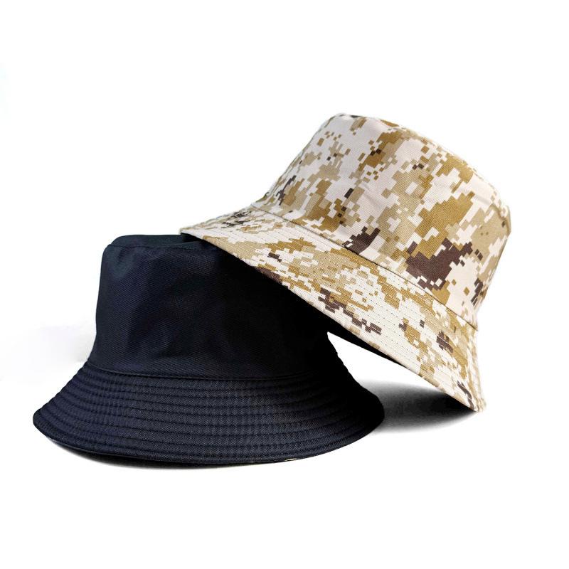 New Bucket Hat Women's Breathable Fashion Camouflage Sunshade Basin Hat Spring and Summer Men's Sunscreen Sun Hat