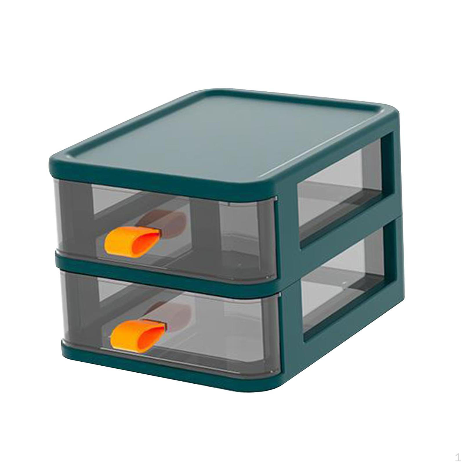 

Настольный ящик для хранения, декоративный ящик для ювелирных изделий, органайзер, стойка для ванной комнаты 2 layer green