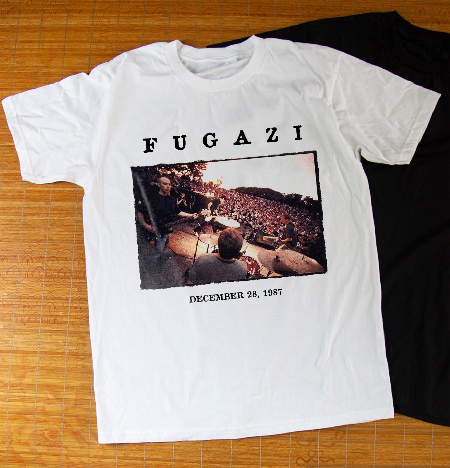 Fugazi December 28, 1987 Album Band White T-shirt Unisex S-5XL M