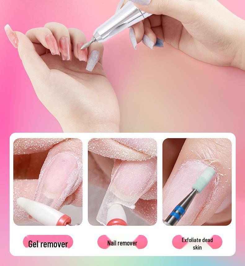 Portable Rechargeable 45000 RPM Nail Polish & Cuticle Remover Manicure Grinder