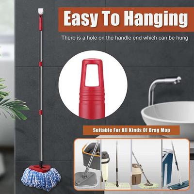 Mop Stick Roestvrijstalen Mop Vervangende Steel Handige Bezemsteel Steel met Ophanggat voor Thuis
