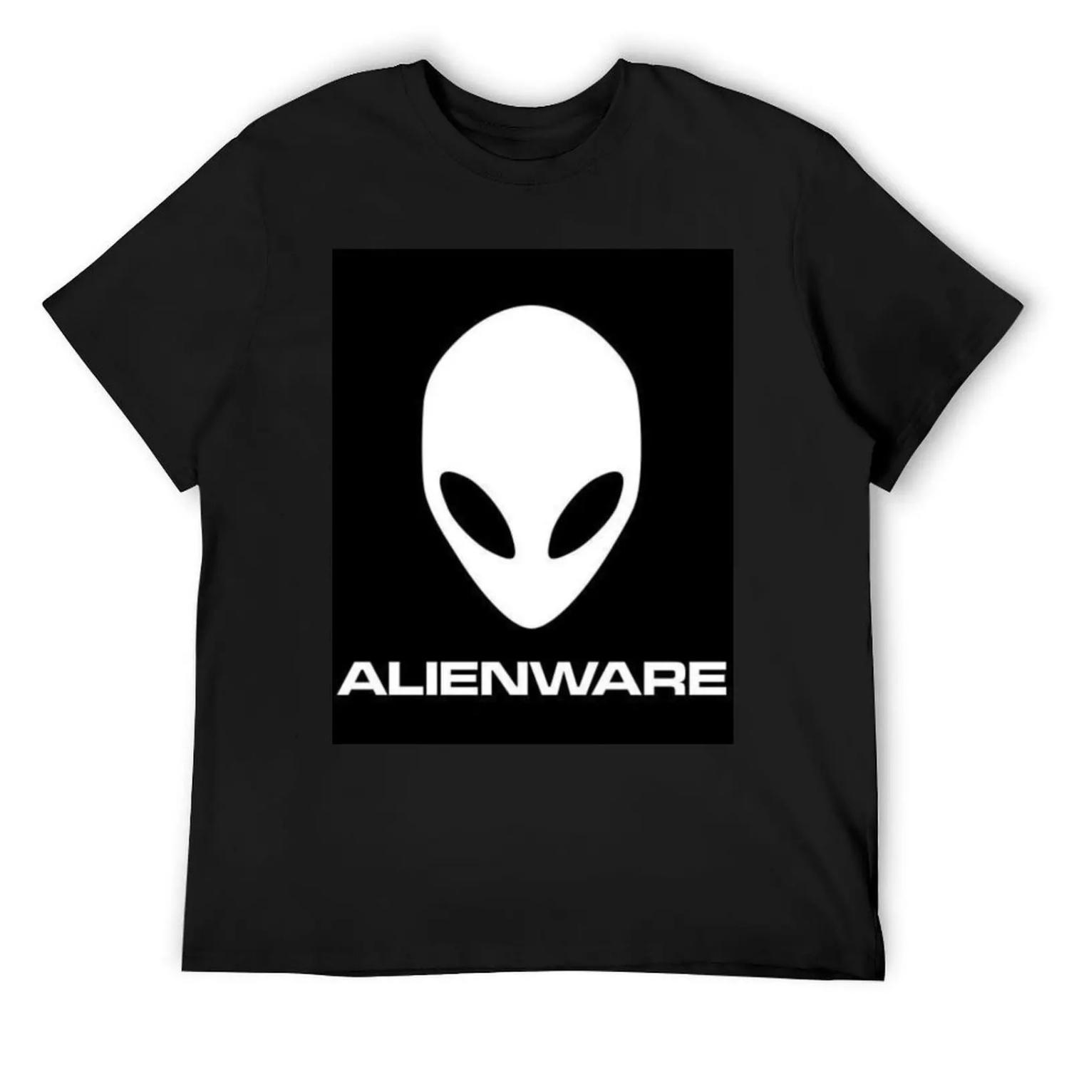 ALIENWARE [Белый] Футболка тяжеловесная базовая футболка оверсайз оверсайз роскошная одежда мужская XXXXXL разноцветный
