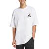 adidas Sports Lifestyle Series Minimalist Breathable Round Neck Fashion Short Sleeve T-Shirt Unisex Tops White JZ3266