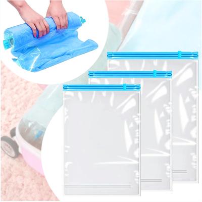 5 pezzi Sacchetto di stoccaggio sottovuoto Sacchetti pieghevoli compressi salvaspazio per riporre vestiti Coperte Accessori per riporre oggetti da viaggio di grandi dimensioni
