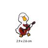 Cute Musician Duck Enamel Brooch Creative Cartoon Violin Piano Baton Guitar Animals Lapel Pins Backpack Jewelry Gifts For Kids