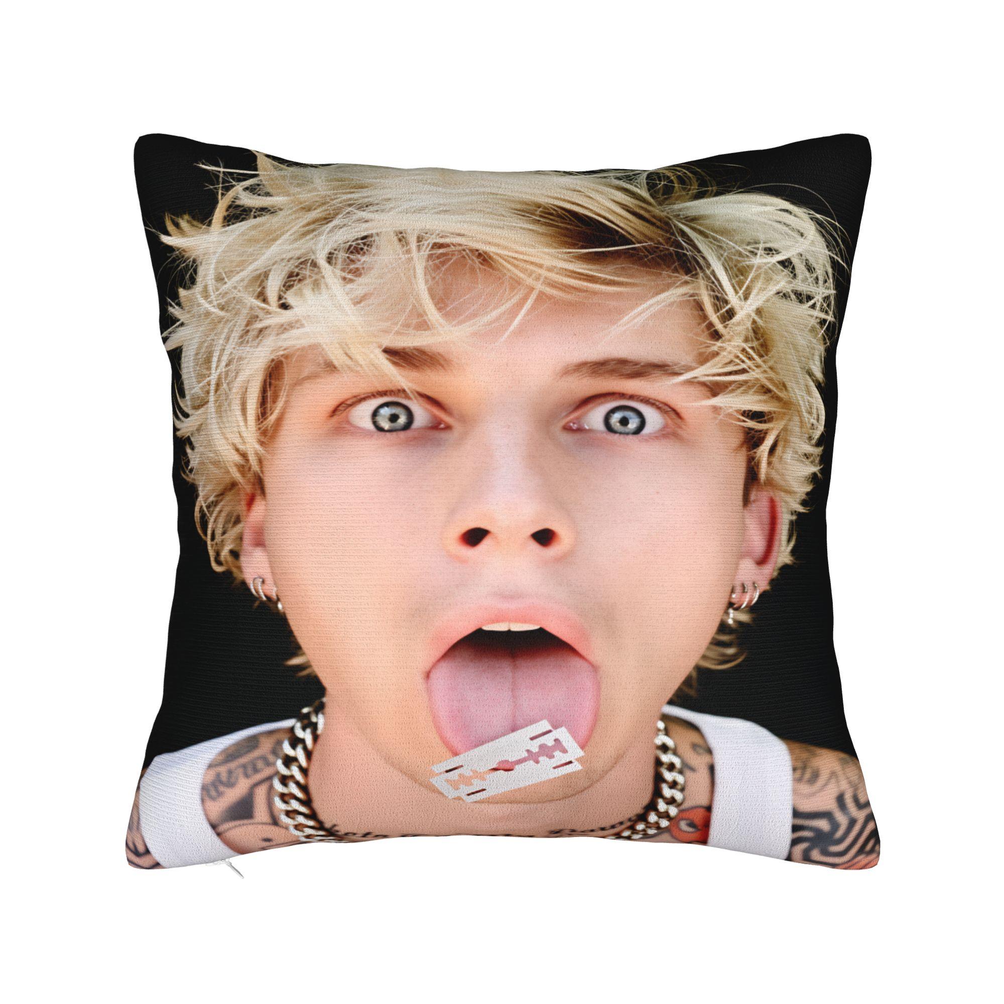 

Machine Gun Kellys MGK Pillow Case Novelty Pillow Cover Custom Pillowcases For Chair Sofa Home Decor 12x12Inch
