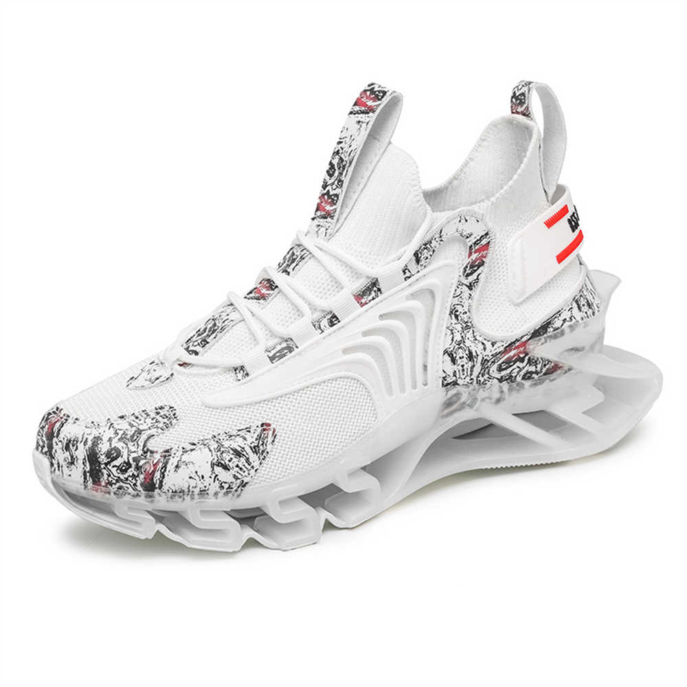 Fashion High-top Knit Shoes For Men Luxury Brand Casual Men's Breathable Sneakers Famous Brand Sports Idea Promo Loofers