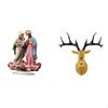 Deer Head Table Sign Acrylic Desktop Decor Resin Ornament Unique Artwork Lightweight Sculpture