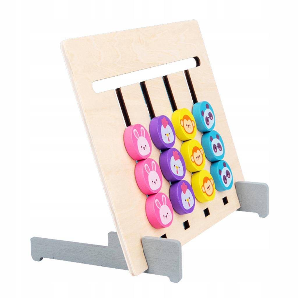 Lernspiel Montessori Set Tierblöcke Farbzuordnung