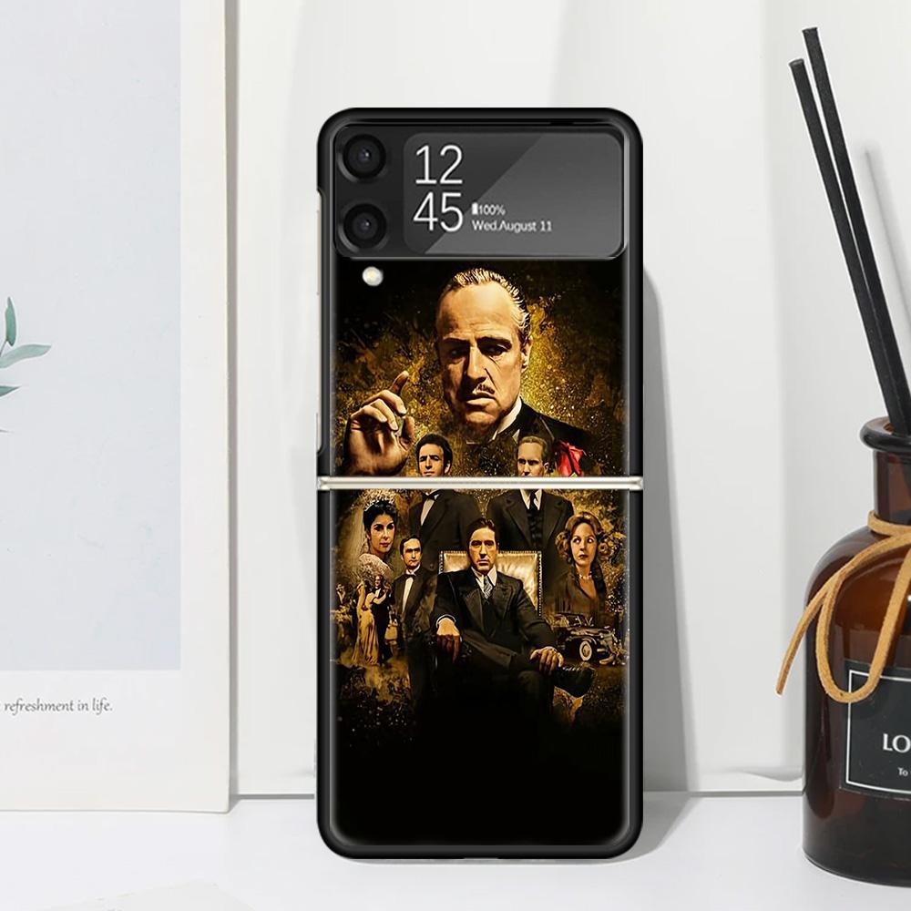The Godfather TV Phone Case For Samsung Galaxy Z Flip 7 Flip7 Zflip 6 Flip6 5 Flip5 4 Flip4 3 Flip3 5G Fundas Black Cover Galaxy
