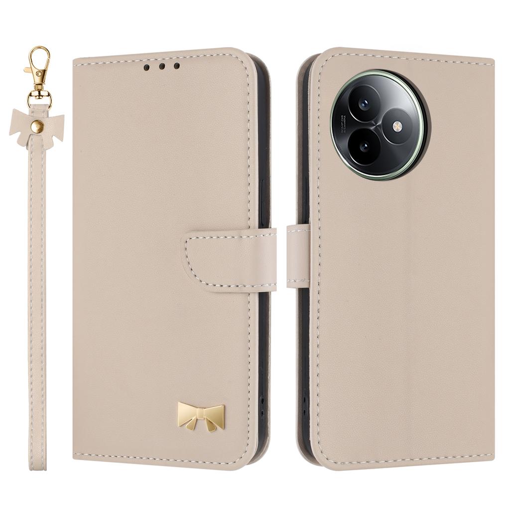 For Xiaomi Redmi K80 Ultra 5G Case Bowknot Decor Wallet Leather Phone Cover with Wrist Strap
