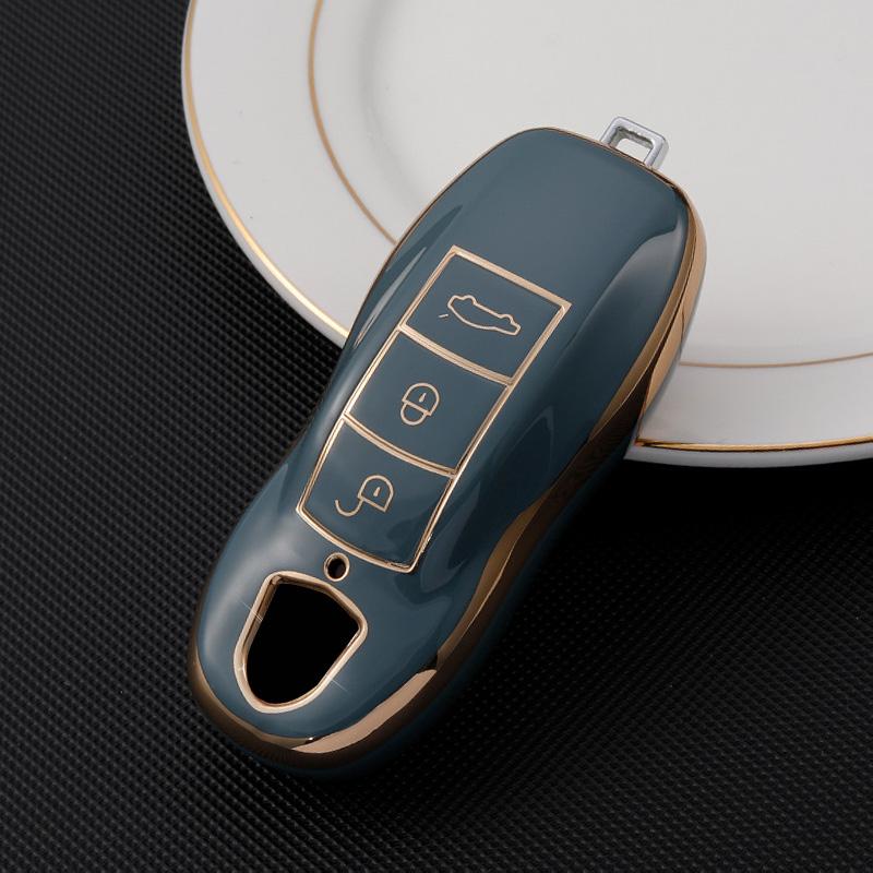 

Модний чохол-накладка з ТПУ для ключа автомобіля для Porsche Cayenne 958 911 Lepin 996 Macan Boxster Panamera 997 944 924 Panamera 718 971 9YA Брелок синій