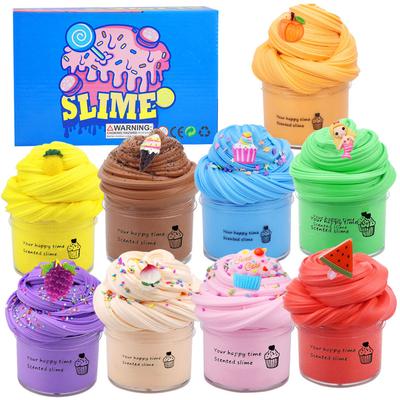 9er-Pack Lustiges Wolken-Schleim-Set für Jungen Mädchen Partygeschenke PVA Weicher und Nicht-Klebender Schleim Spielzeug Ideales Weihnachts-Geburtstagsfeier Geschenk