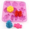 Rose Silicone Mold Flower Leaves Cake Decorating Tools Sunflower Bows Candy Ice Cube Tray Cupcake Topper Kitchen Accessories