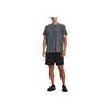 Under Armour Solid Print Small Logo Straight Shorts Men Bottoms Black 1370999-002