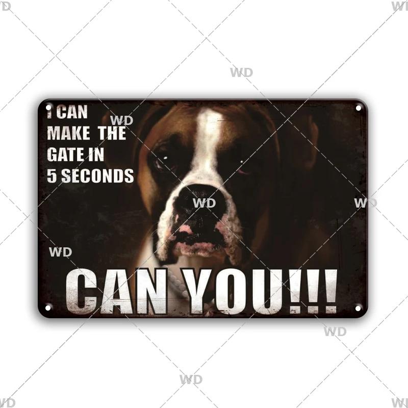 Blechschilder im Vintage-Stil mit Hunden, dekoratives Schild, Retro-Metallplatte für Zuhause, Wohnzimmer, Männerhöhle, Café, Bauernhof, Retro-Poster, Wandkunst-Dekor