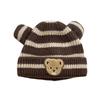Baby hat autumn and winter cute super cute bear baby children ear hat warm plush hat boys and girls pullover