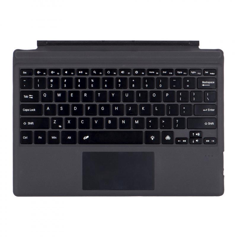 Kabelloses Split-Tastatur für Microsoft Surface Pro 3-10 LED-Hintergrundbeleuchtung 7-Farben-Touchpad für Windows 11 Scheren-Neu