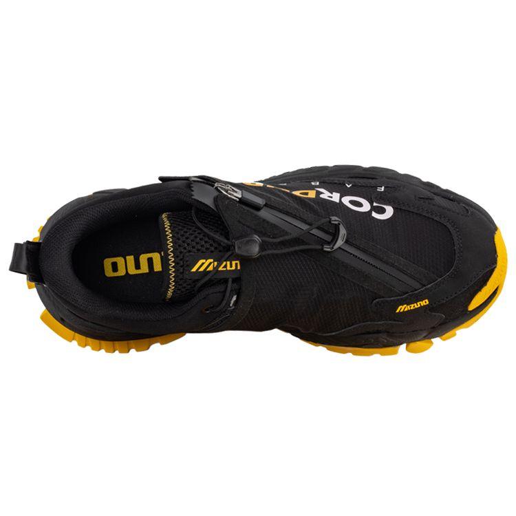 Mizuno GM 3 Fabric Leather Sports Non-Slip Wear-Resistant Low-Top Casual Shoes Men Casual Shoes Black Yellow D1GH222202