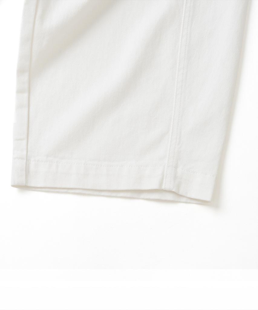 Nitied Outstring Curved Cotton Balloon Pants White